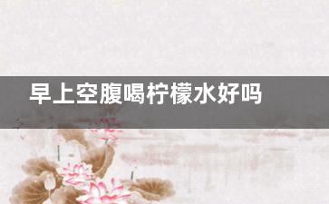 早上空腹喝柠檬水好吗 每天早上空腹喝柠檬水好吗